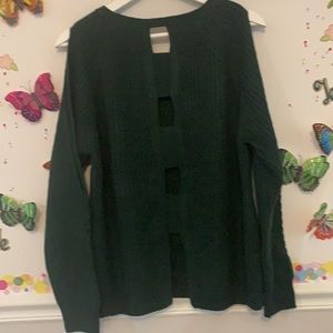 ❣️❣️❣️Devoted green  sweaters ❣️❣️cold shoulder❣️NWOT❤️
